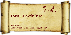 Tokai Lavínia névjegykártya